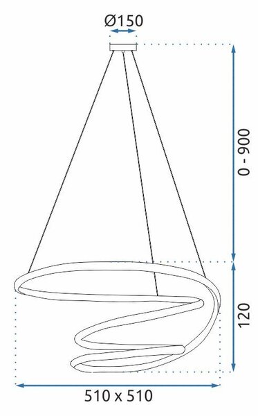 Mennyezeti LED Lámpa G080-1CP Gold