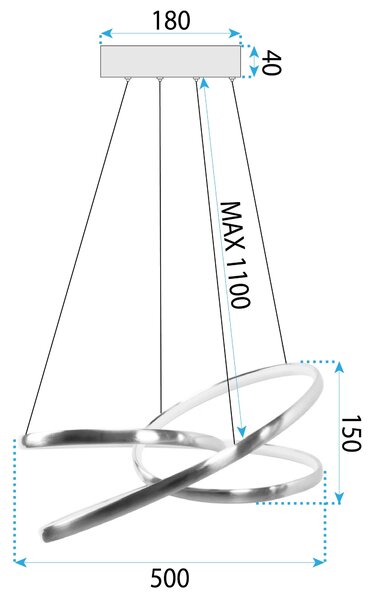 LED lámpa G005-CP Gold