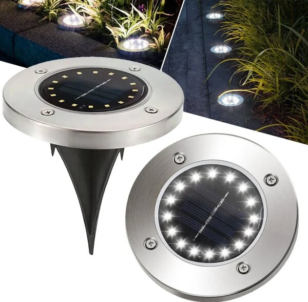Toolight Szerszámlámpa, LED napelemes lámpa 1db P60055, ezüst, OGR-05681