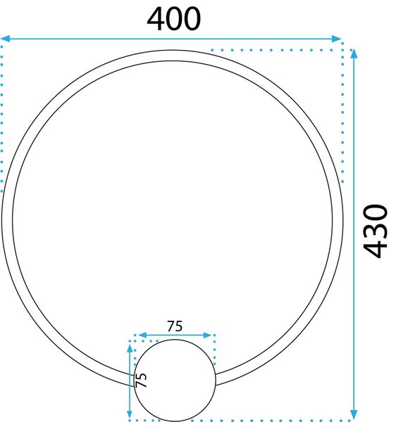 Fali lámpa LED APP1388-CW OLD GOLD 40cm