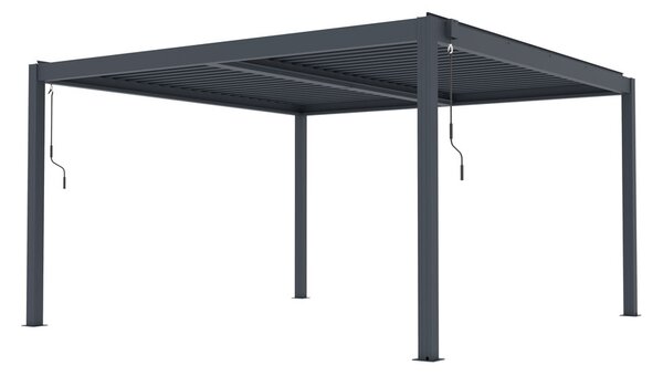 G21 Austin Premium 4x4 m bioklimatikus pergola, antracit alumínium