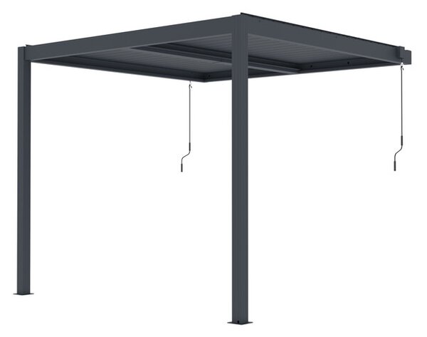 G21 Trenton 3x3 m bioklimatikus pergola, antracit alumínium