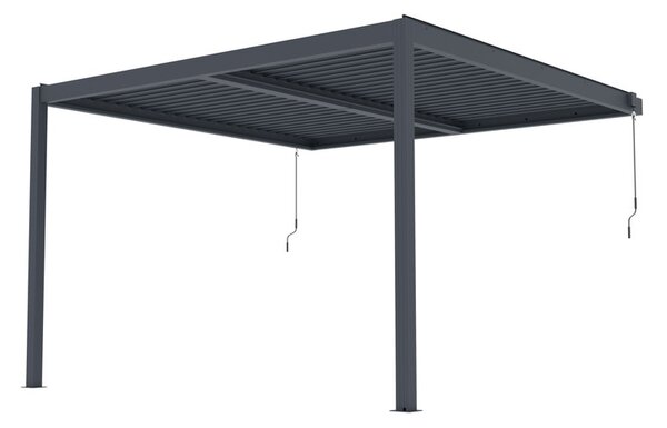 G21 Trenton Premium 4x4 m bioklimatikus pergola, antracit alumínium