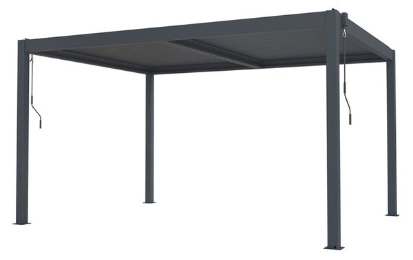 Bioklimatikus pergola G21 Austin 4x3 m, antracit, alumínium (63900801)