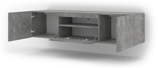 AURA TV-állvány 150 cm, beton színben