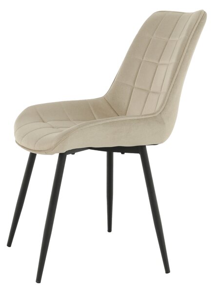 KONDELA Szék, bézs/fekete, SARIN
