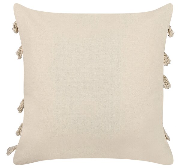 2 db díszpárna PLEIONE Pamut 45 x 45 cm Világosbézs Geometrikus mintás