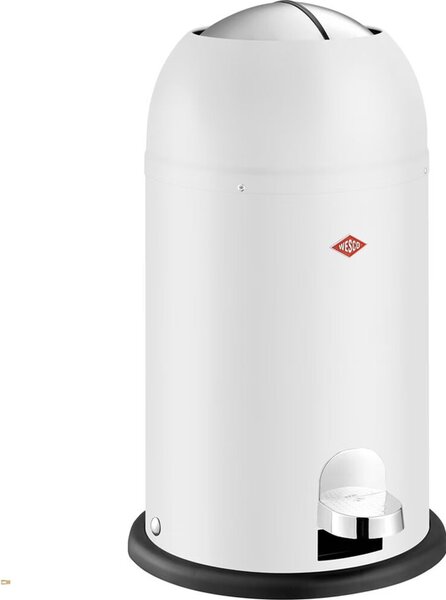 Wesco Kickmaster Jr. 12 literes pedálos rozdamentes acél szemetes - Matt Fehér