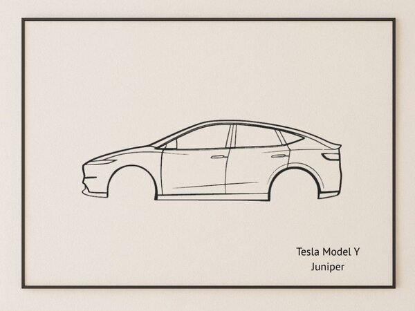 Tesla Model Y Juniper faldekoráció