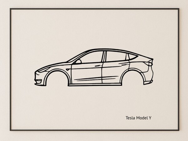Tesla Model Y faldekoráció
