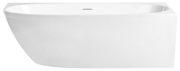 Sarokkád PARNAIBA Bal oldali 170 x 80 cm Fehér