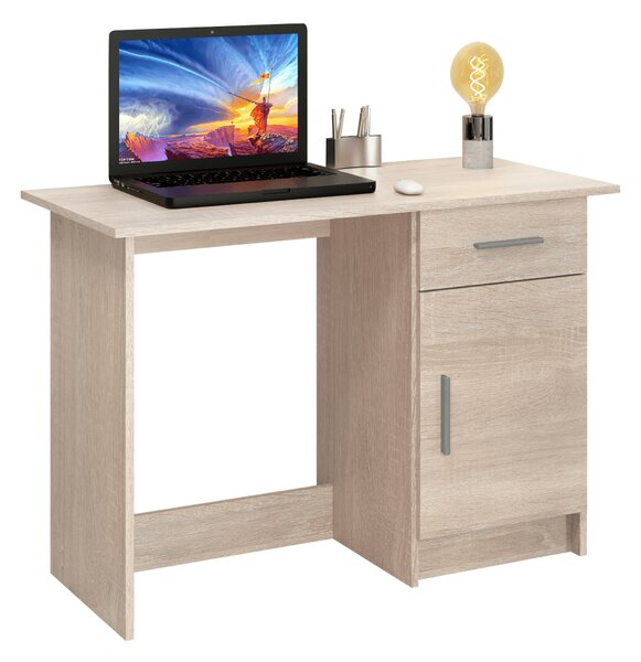 KONDELA Univerzális PC asztal, sonoma tölgy, SIRISS NEW