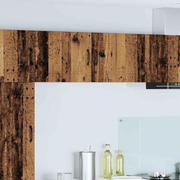VidaXL Konyhaszekrény polcokkal 2 pcs Öreg fa 50 x 31 x 40 cm Faanyag