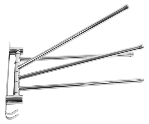 Törülközőtartó, ezüst, HOLDER