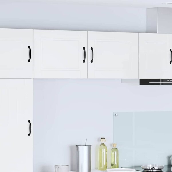 VidaXL Fali Szekrény PORTO 2 pcs Magas Fényű Fehér 50 x 31 x 40 cm