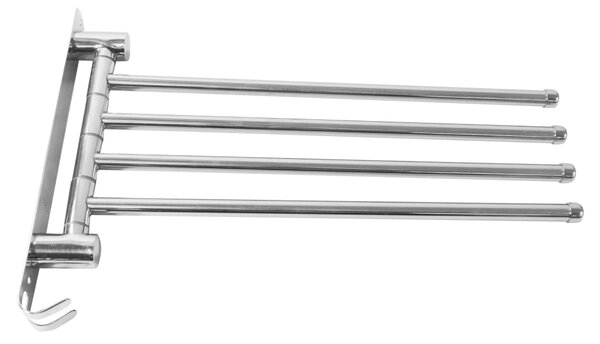 Törülközőtartó, ezüst, HOLDER
