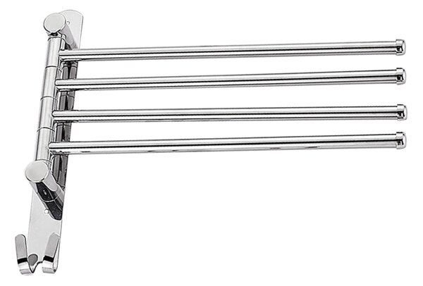 Törülközőtartó, ezüst, HOLDER
