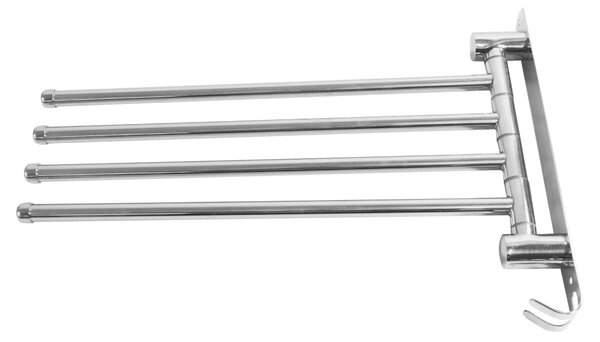 Törülközőtartó, ezüst, HOLDER