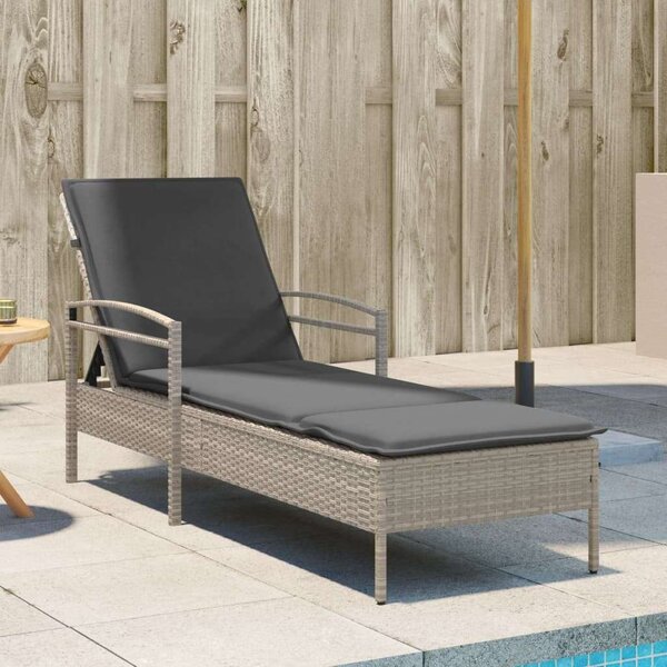 VidaXL Napozóágy - Polyrattan - 200 cm