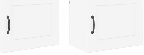 VidaXL Fali Szekrény PORTO 2 pcs Magas Fényű Fehér 50 x 31 x 40 cm