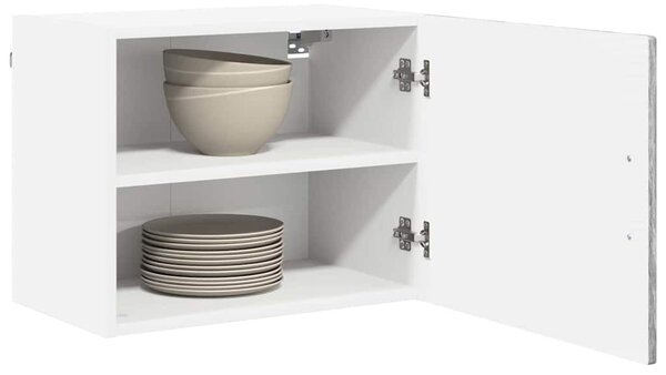 VidaXL Fali Szekrény PORTO 2 pcs Szürke Sonoma 50 x 31 x 40 cm Faanyag