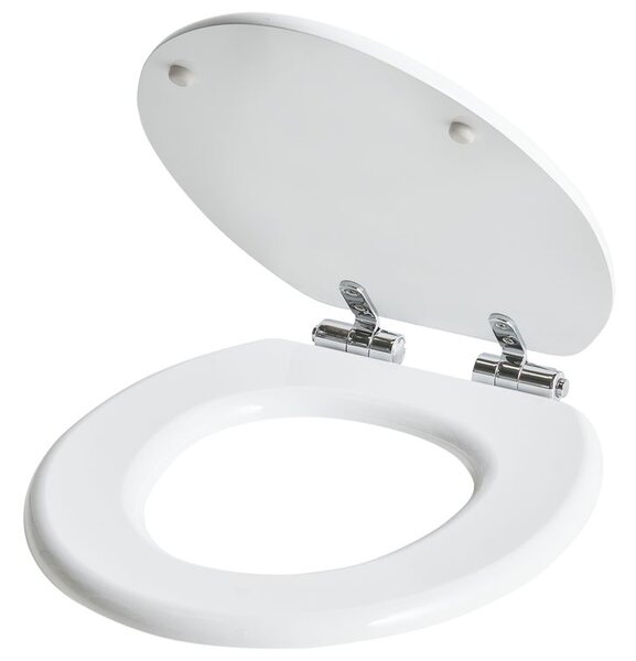 WC ülőke MAZARUNI Lassú záródású MDF Fehér