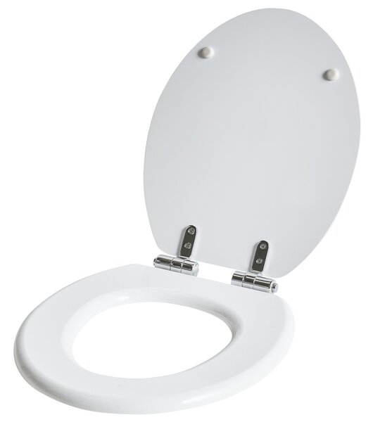 WC ülőke MAZARUNI Lassú záródású MDF Fehér