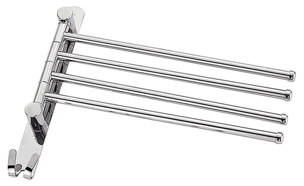 Törülközőtartó, ezüst, HOLDER