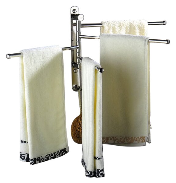 Törülközőtartó, ezüst, HOLDER