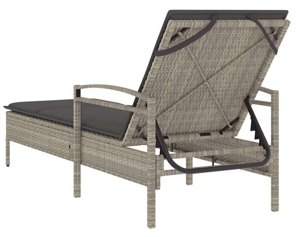 VidaXL Napozóágy - Polyrattan - 200 cm