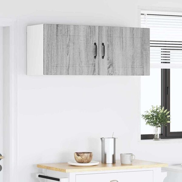 VidaXL Fali Szekrény PORTO 2 pcs Szürke Sonoma 50 x 31 x 40 cm Faanyag