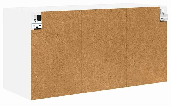 VidaXL Fali Szekrény PORTO Magas Fényű Fehér 80 x 31 x 40 cm Faanyag