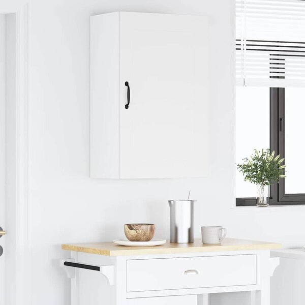 VidaXL Konyhaszekrény polcokkal ajtóval Fehér 50 x 31 x 80 cm Faanyag