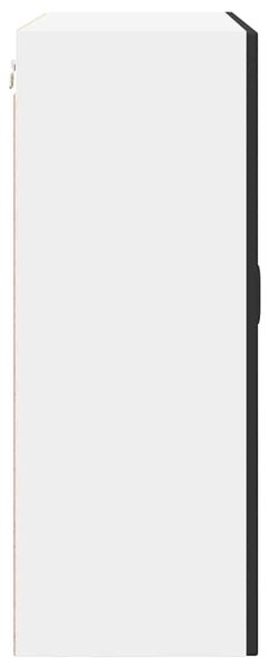 VidaXL Konyhaszekrény polcokkal ajtóval Fekete 80 x 31 x 80 cm Faanyag