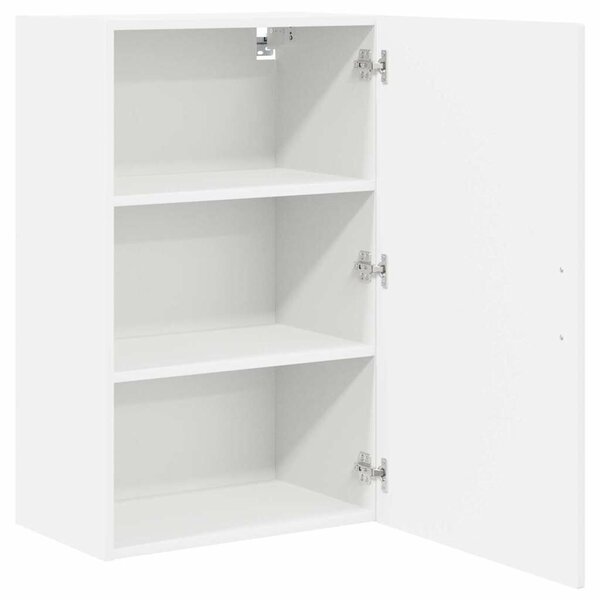 VidaXL Konyhaszekrény polcokkal ajtóval Fehér 50 x 31 x 80 cm Faanyag
