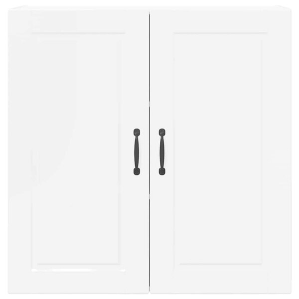 VidaXL Fali Szekrény PORTO Magas Fényű Fehér 80 x 31 x 80 cm