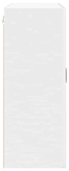 VidaXL Fali Szekrény PORTO Magas Fényű Fehér 80 x 31 x 80 cm