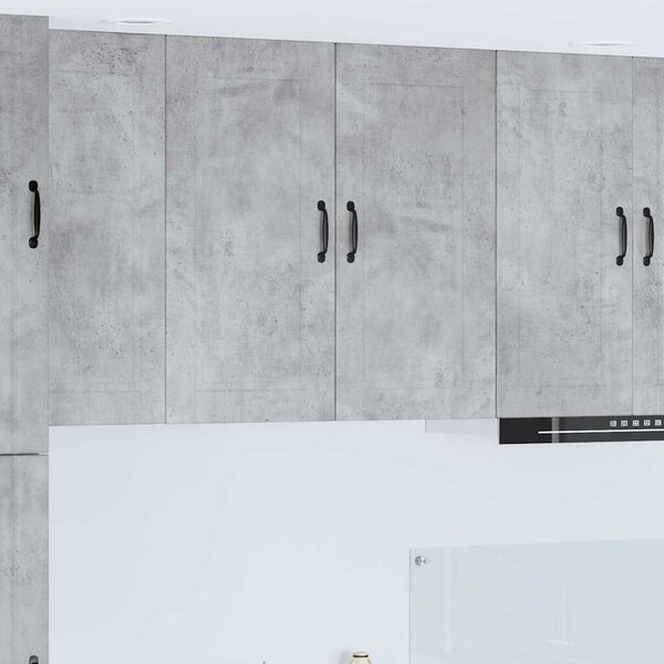 VidaXL Konyhaszekrény polcokkal Beton Szürke 80 x 31 x 80 cm Faanyag