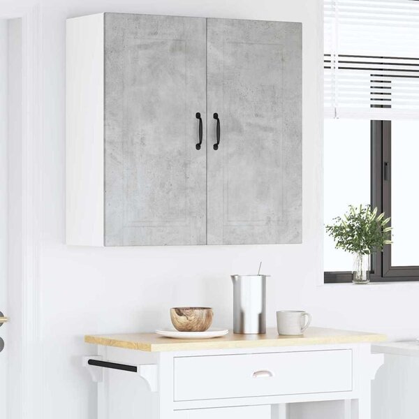 VidaXL Konyhaszekrény polcokkal Beton Szürke 80 x 31 x 80 cm Faanyag