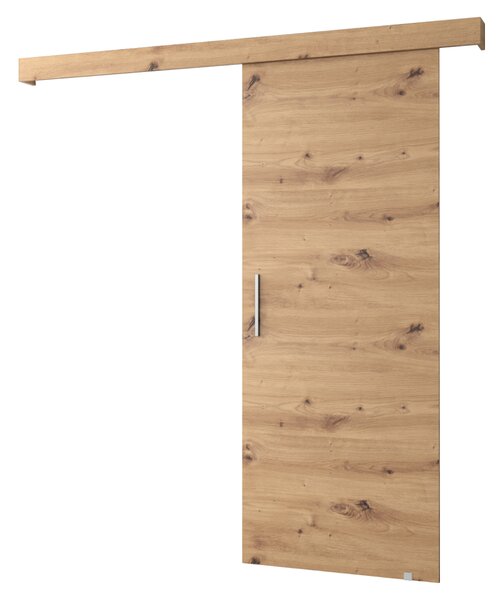 KONDELA Tolóajtó, artisan tölgy/artisan tölgy/ezüst, SALDOR 90 1