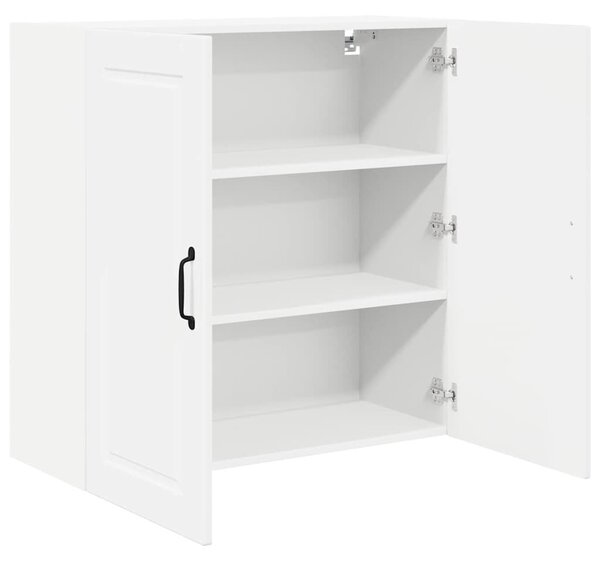 VidaXL Fali Szekrény PORTO Magas Fényű Fehér 80 x 31 x 80 cm