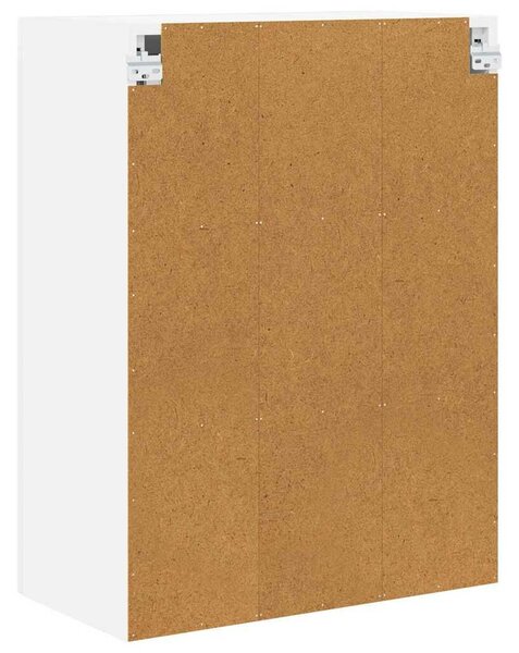 VidaXL Fali üveges szekrény PORTO Magas Fényű Fehér 60 x 31 x 80 cm
