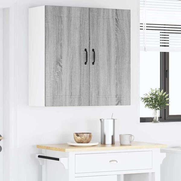 VidaXL Konyhaszekrény polcokkal Szürke Sonoma 80 x 31 x 80 cm Faanyag
