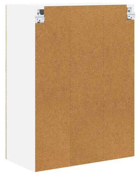 VidaXL Fali üveges szekrény PORTO Sonoma tölgy 60 x 31 x 80 cm Faanyag