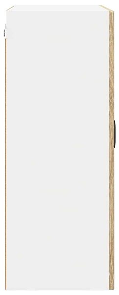 VidaXL Fali üveges szekrény PORTO Sonoma tölgy 60 x 31 x 80 cm Faanyag