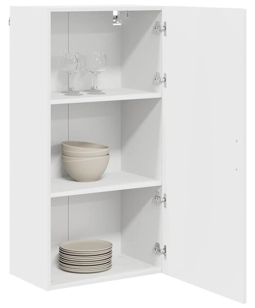 VidaXL Konyhaszekrény polcokkal ajtóval Fehér 50 x 31 x 100 cm Faanyag