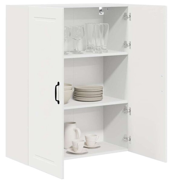 VidaXL Konyhaszekrény polcokkal ajtóval Fehér 80 x 31 x 100 cm Faanyag