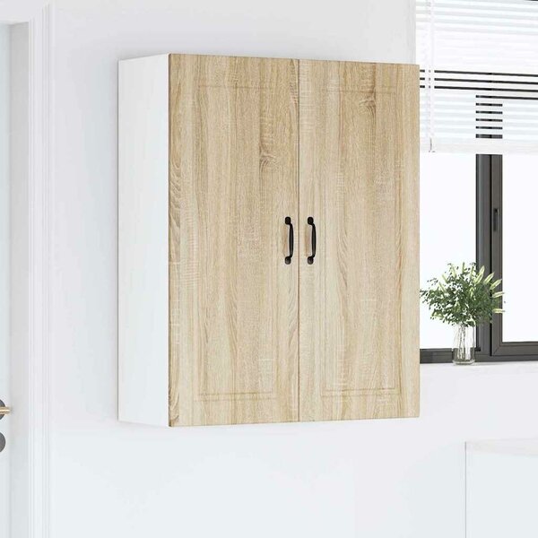 VidaXL Konyhaszekrény polcokkal Sonoma tölgy 80 x 31 x 100 cm Faanyag