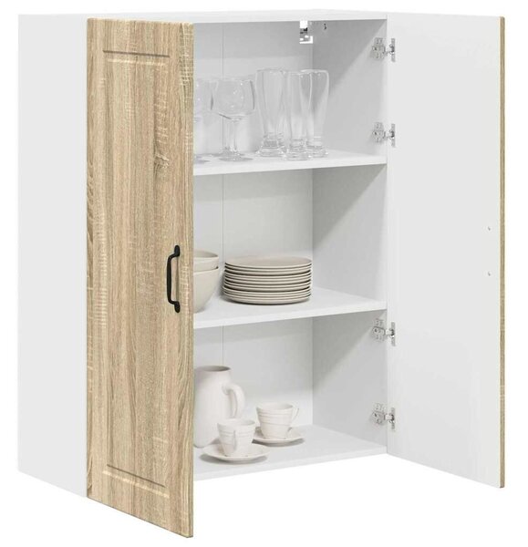 VidaXL Konyhaszekrény polcokkal Sonoma tölgy 80 x 31 x 100 cm Faanyag