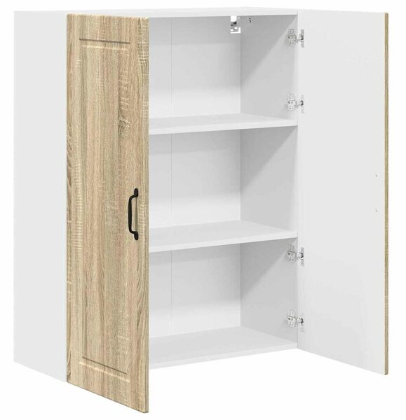 VidaXL Konyhaszekrény polcokkal Sonoma tölgy 80 x 31 x 100 cm Faanyag